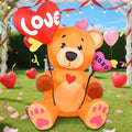 5 FT Valentines Inflatables Outdoor Decorations, Blow up Valentine's Day Love Bear Yard Decor with Hearts, Built-in LED Lights Valentine Holiday Decorations for Outside Lawn Garden Wedding Indoor by WelcometoAotooy%EF%BC%81