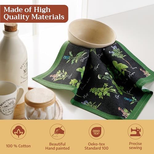 Maison d' Hermine Cloth Napkins Set of 4 Reusable 100% Cotton (18" x 18") - Image 3
