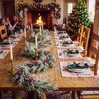 Thiccywoov 9ft Norfolk Pine Christmas Garland Decoration for Mantel - Image 6