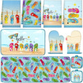 VitalCozy 10 Pcs Summer Flip Flop Beach Kitchen Decor Set Kitchen Towels by VitalCozy