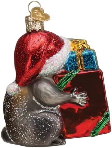 Old World Christmas Christmas Bandit Raccoon Glass Blown Ornament for Christmas Tree - Image 3