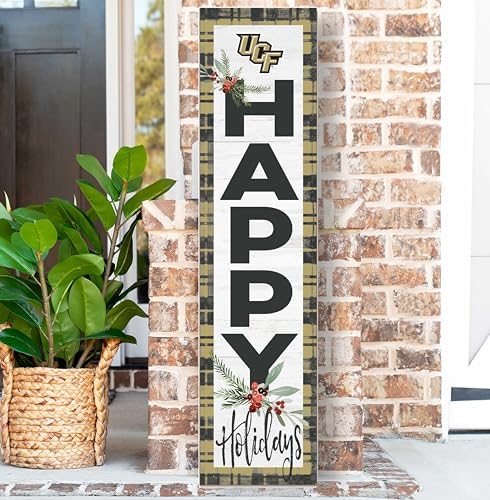 KH Sports Fan UCF Knights Holiday Porch Leaner, 11x46 Inches, Knights Outdoor Christmas Sign; Display Some Holiday Cheer with This Central Florida Knights Christmas Sign - Image 2
