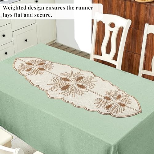 CLEENTABLE Beaded Table Runner, 13x36 in, Multicolor - Image 7