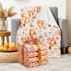 Buryeah 4 Pack Fall Throw Blankets Bulk Flannel Blanket, 40 x 50 Inches by Buryeah