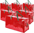 Shappy 6 Pcs Storage Bags, Red, 48 x 20",30 x 16",12 x 12" by Shappy