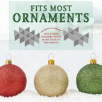 HOLDN’ STORAGE Christmas Ornament Storage Box with Dividers, Holds Up to 72 Ornaments (4 Inches), Large Organizer with 3 Stackable Trays - Green - Image 6