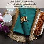 Cotton Clinic Cloth Dinner Napkins - Perfect Everyday Use Table Napkins - Soft Durable Washable - Ideal for Party Wedding Christmas Easter - Set of 12-20x20 inches Teal Green Napkins - Image 5