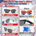 LIONO 11 Pack 250th Anniversary 4th of July Sunglasses - Image 4