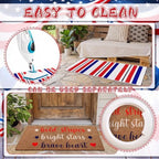 Moucuny 2 Pcs Veterans Day Outdoor Mat, Non-Slip, Long - Image 3