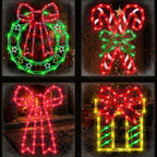 TRWYMZ Christmas Decorations - 16" Christmas Window Silhouette Lights by TRWYMZ