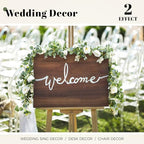 Der Rose 4Pcs 6.5FT Artificial Flower Eucalyptus Garland Wedding Decor - Image 3