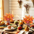 2PCS 11in Fall Centerpieces for Tables Thanksgiving Fireplace Decorations - Image 2