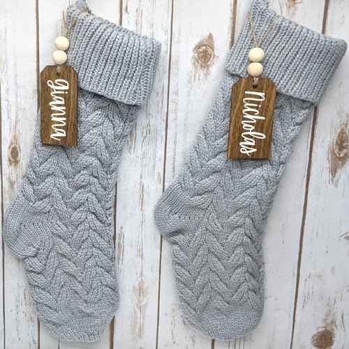 Fesciory 18 Inch Christmas Stockings, 5 Pack Large Cable Knit Xmas Decor - Image 5