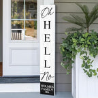 Personalized Welcome Sign for Front Door, Custom Welcome Sign for Porch Outdoor Welcome Home Decorations, 48"x8" PVC Sign (Design 1) by BasicFundamentals