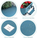 Wreath Storage Bag Wreath Storage Container Christmas Wreath Storage Bag with Interior Pockets Dual Zipper and Handles - 24"" Premium Wreath Storage Organizer Box, 30x7inch, Blue - Image 5