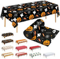 54 Inch X 300 Feet Plastic Table Cover Roll Disposable Halloween Tablecloth Pumpkin Ghost Plastic Table Covers for Halloween Party Decorations (Pumpkin Ghost, 300 Feet) by JHDZDHY