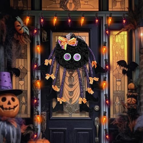 27.8Ft Orange and Purple Halloween Lights Flame String Lights, Spooky Flicker Flame Lights String with 25 + 4 Orange Purple C18 Bulbs, for Halloween Home Fireplace Yard Party Indoor Outdoor Decor - Image 5
