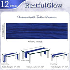 12 Pack Royal Blue Cheesecloth Table Runner 10Ft 23 x 120 Inch - Image 2