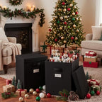 2 Packs Christmas Nutcracker Storage Box 16 Inch Hold 9 Nutcrackers Figurine Collectible Black Dividers for Holiday Decor Carolers Santa Figure Nut Cracker Ornaments - Image 6