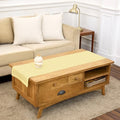 Solino Home 100% Linen Dining Table Runner Golden Straw, Fete 14 x 48 in by SolinoHome