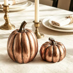 DN DECONATION Fall Pumpkin Decor, Antique Bronze Decorations for Home Table by DNDECONATION