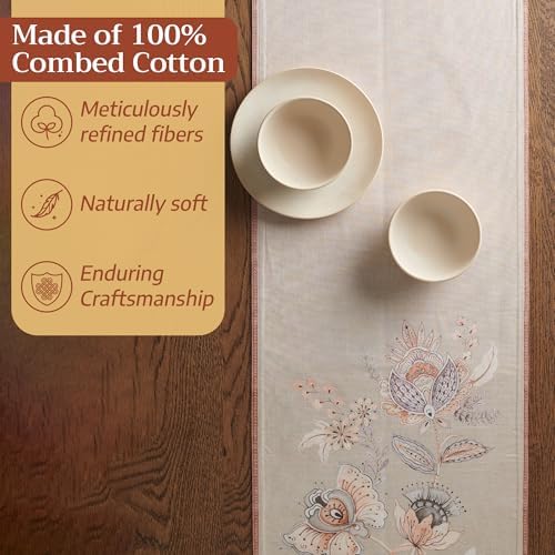Maison d' Hermine Table Runner 100% Combed Cotton 14.5"x108" (Double Layer) - Image 4