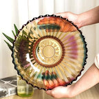 MAGCOLOR 12 inch Diameter Crystal Glass Colorful Fruit Bowl kitchen decor accessories - Image 4