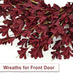 26 Inch Fall Wreaths for Front Door Large Full Autumn Wreath Outdoor Decor - Image 4