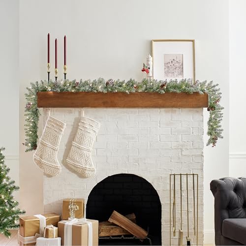 National Tree Company 9ft Pre-Lit Dunhill Fir Artificial Christmas Garland - Image 4