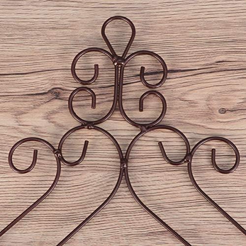 YARNOW Wall Mounted Planter Basket European Style Iron Flowerpot Rack Semicircular Plant Pot Holder for Balcony Garden Porch Windowsill Decoration 20.9X13.8X6.3 Inches - Image 4