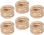 Goroly Home Rattan Napkin Rings Set of 24, Bulk Natural Round Woven Napkin Holders for Wedding Party Decoration - Image 2