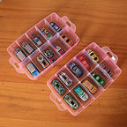 Sooyee 7 Layers Stackable Storage Container, 70 Adjustable Compartments Stackable Storage Container for Kids Toys, Art Crafts, Jewelry, Supplies, Mini Case & Letter Sticker Included,Pink - Image 4