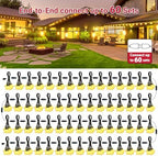 LAMPHOME 4-Pack 26Ft ST38 Outdoor String Lights, Warm Yellow Edison LED Patio Lights with 12+1 Shatterproof Bulbs, Waterproof for Bistro Christmas Party Garden Decor - Image 6