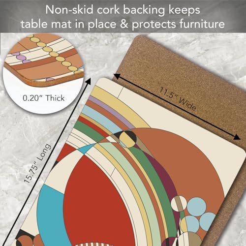 CounterArt Liberty Assortment by FLW Boxed Set of 4 Hardboard Placemats - Image 5