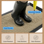 GORILLA GRIP WeatherMAX Door Mat, Indoor Outdoor, 29x17, Home Sweet Home - Image 5