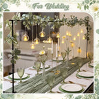 5 Pcs Over the Table Rod Stand, Black, Eucalyptus Garland - Image 5