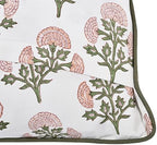 Ridhi Block Print Mughal Buta Peach Pillow Cover 20" x 20" (Pack of 2) Decorative Couch Pillows for Living Room, Farmhouse Chic Boho Cute Outdoor Pillows Covers Gifts for Spring, Mother's Day - Image 3