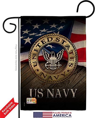 US Navy Burlap Garden Flag - Pack Armed Forces USN Seabee United State American Military Veteran Retire Official Support Our Troops - House Banner Small Yard Gift Double-Sided 13 X 18.5 - Image 2