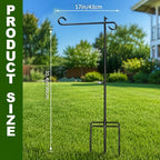 Garden Flag Holder Stand,Yard Flag Pole for 12x18in Flags - Image 7