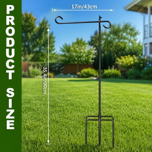 Garden Flag Holder Stand,Yard Flag Pole for 12x18in Flags - Image 7