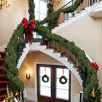 Lyrow 1 Pcs 15 ft Deluxe Thick Christmas Pine Garland Faux Greenery Garland - Image 5