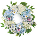 Valery Madelyn 18" Hydrangeas Spring Summer Wreaths for Front Door by ValeryMadelyn