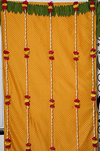 Desi Favors Real Looking Lilly Pooja Garlands | Diwali Marigold Indian Wedding Staircase Pooja, Housewarming, Indian Wedding Decoration | 6ft (Pack of 4) - Image 6