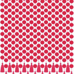 Yalikop 10 Pcs Pom Pom Garland 5 ft Diwali Party, Rose Red by Yalikop