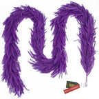 N&T NIETING 9FT Christmas Norfolk Pine Garland Real Touch Artificial Christmas Purple Xmas Garland for Mantle, Table Holiday Fireplace Staircase Indoor Outdoor Halloween Christmas Decorations - Image 7