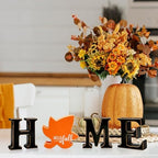 Interchangeable Home Table Signs with 11Pcs Seasonal Icons, Wooden "HOME" Letter Signs Interchangeable Holiday Decorative Table Shelf Centerpiece for Holiday Room Decoration - Image 5