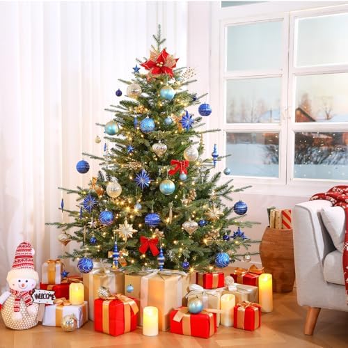 SHareconn 80Pcs Christmas Tree Ornaments Set Christmas Tree Decorations - Image 5