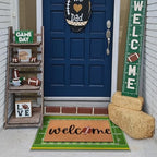 Dunzy 2 Pcs Football Doormat, Layered Welcome Mat for Front Porch - Image 4