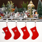 Christmas Stocking Holders for Mantle Set of 4, Weighted Stocking Hangers for Mantel Fireplace, Stocking Hooks for Xmas Decoration (Style4) - Image 4