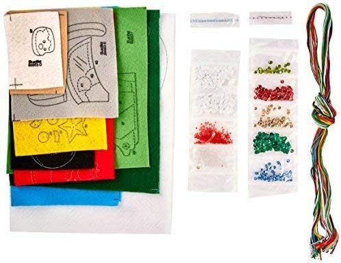 Bucilla 86663 Felt Applique Stocking Kit, The Christmas Drive, Size 18-Inch - Image 4